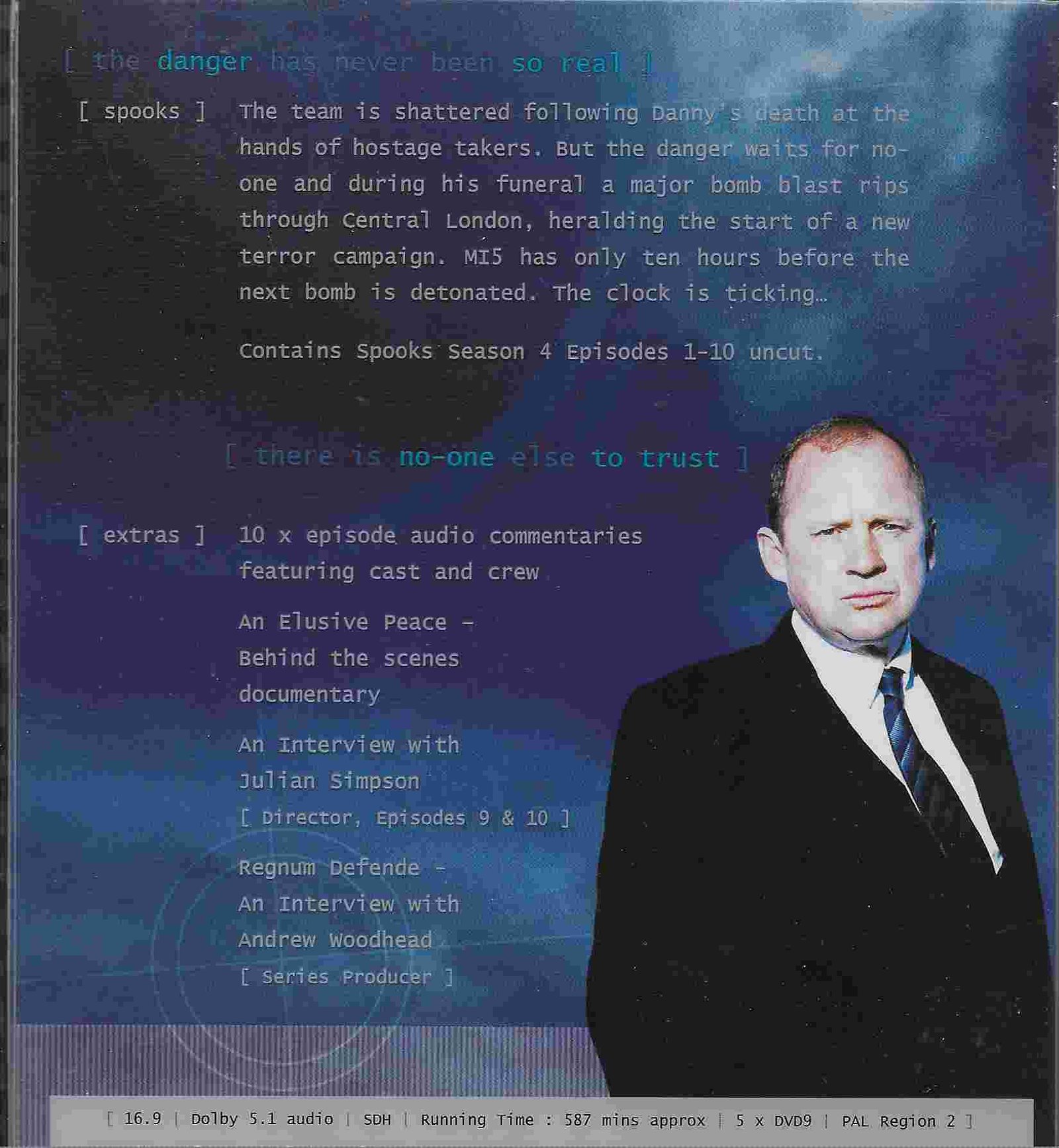 Picture of KLT 62042 [ spooks ]4 by artist Ben Richards / Howard Brenton / Raymond Khoury / David Farr / Rupert Walters from the BBC records and Tapes library